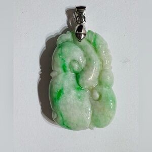 Burmese  Ruyi jade pendant
